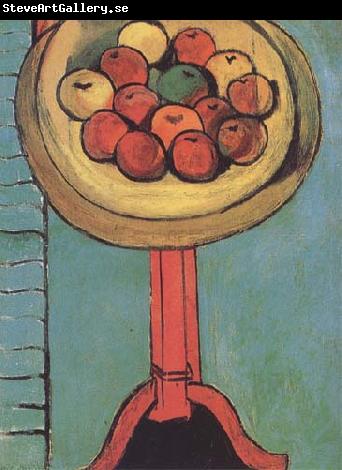 Henri Matisse Apples on the Table against a Green Background (mk35)